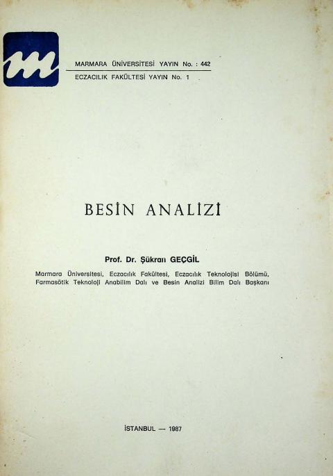 Besin Analizi